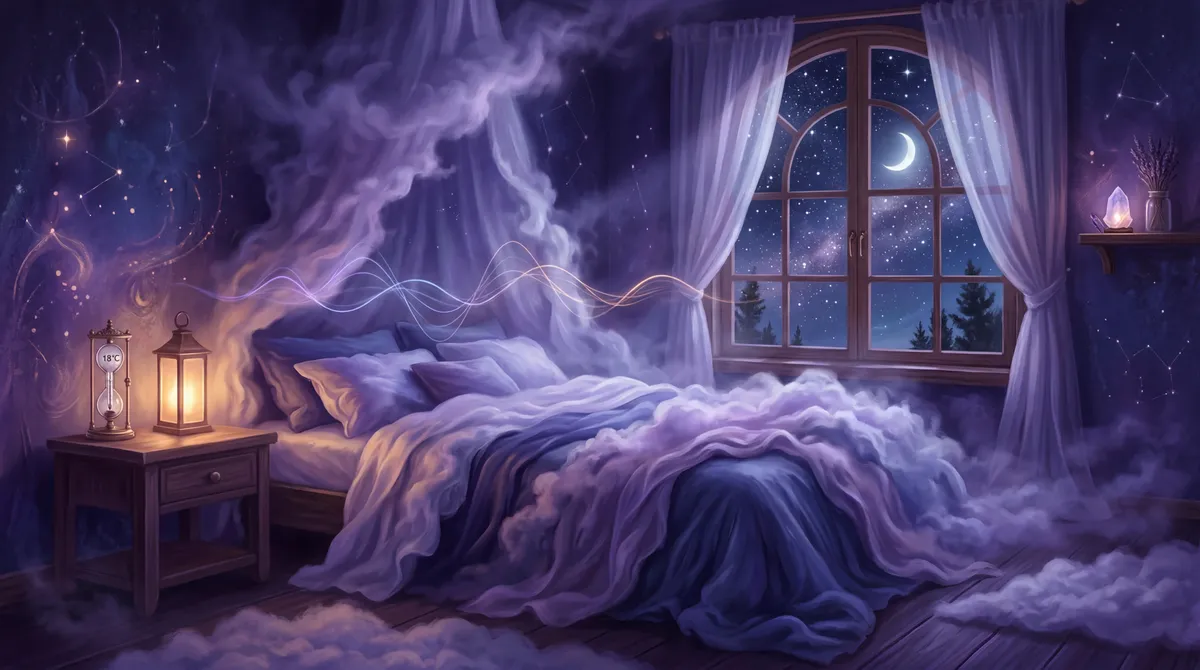 Peaceful bedroom illustrating the ideal sleep environment