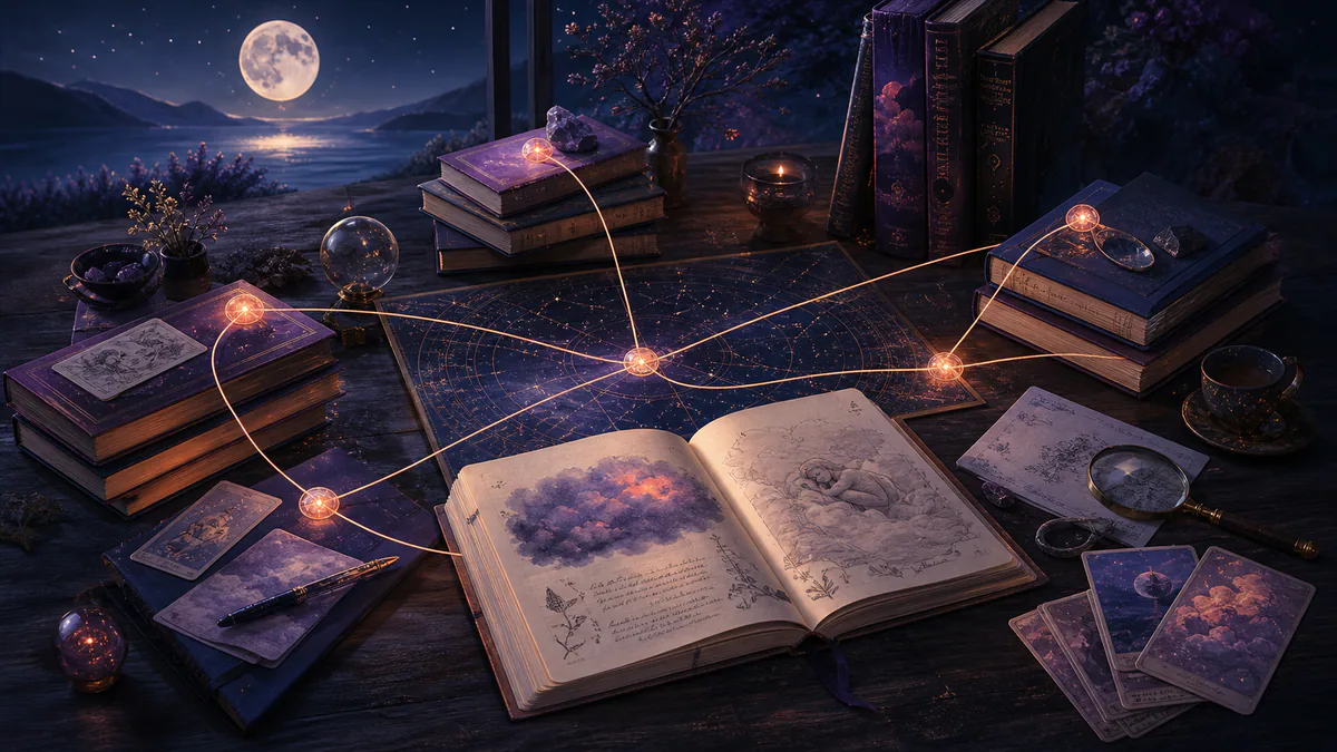Dreamlike editorial illustration for Dream Content and Dataset Methodology
