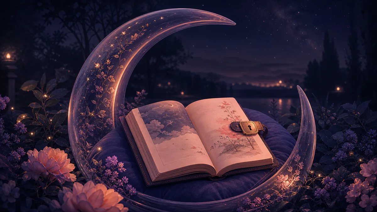 Dreamlike editorial illustration for Privacy Policy