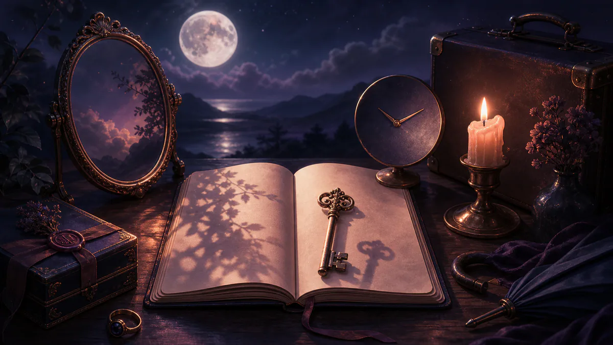 Dreamlike editorial illustration for Objects Dream Symbols