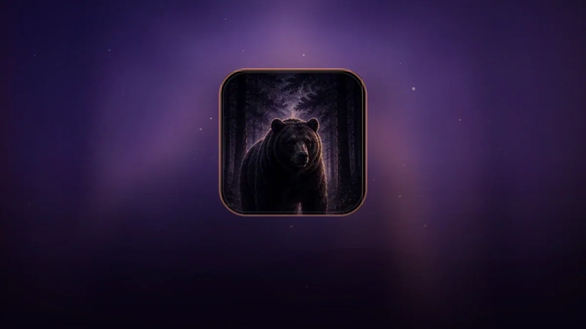 Dreamlike illustration representing the symbol Bear