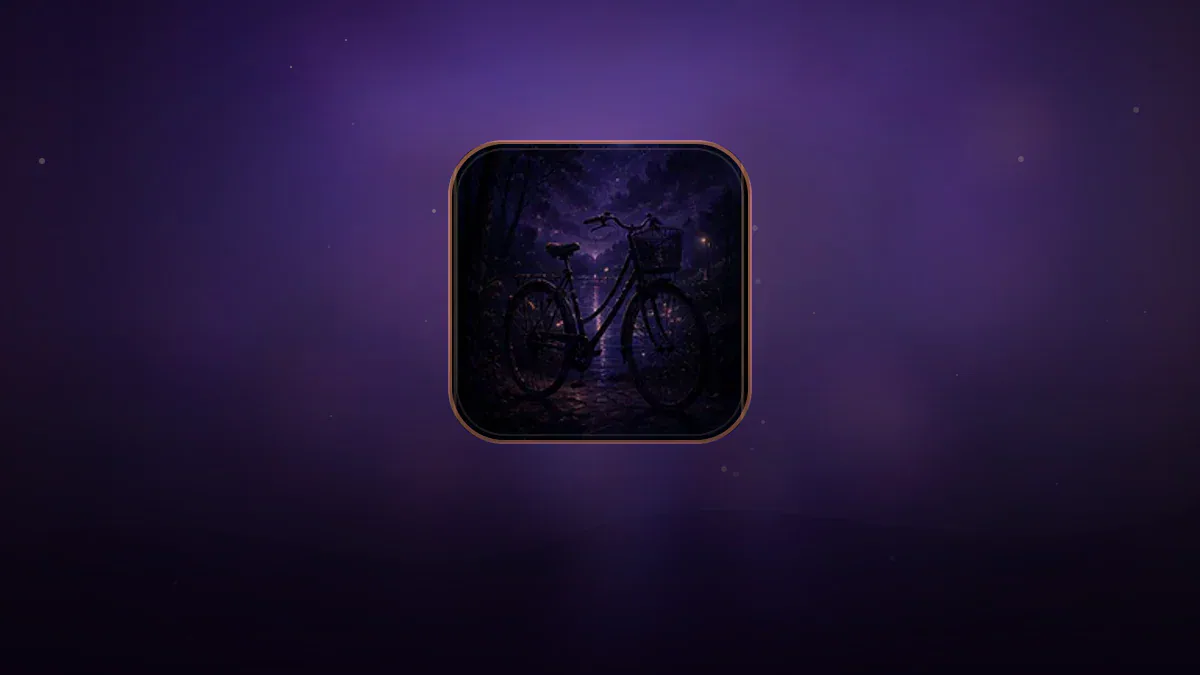 Dreamlike illustration representing the symbol Bicycle