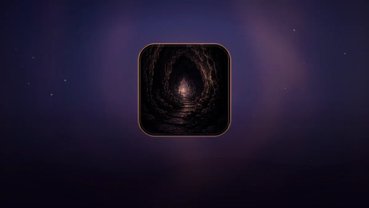 Dreamlike illustration representing the symbol Cave
