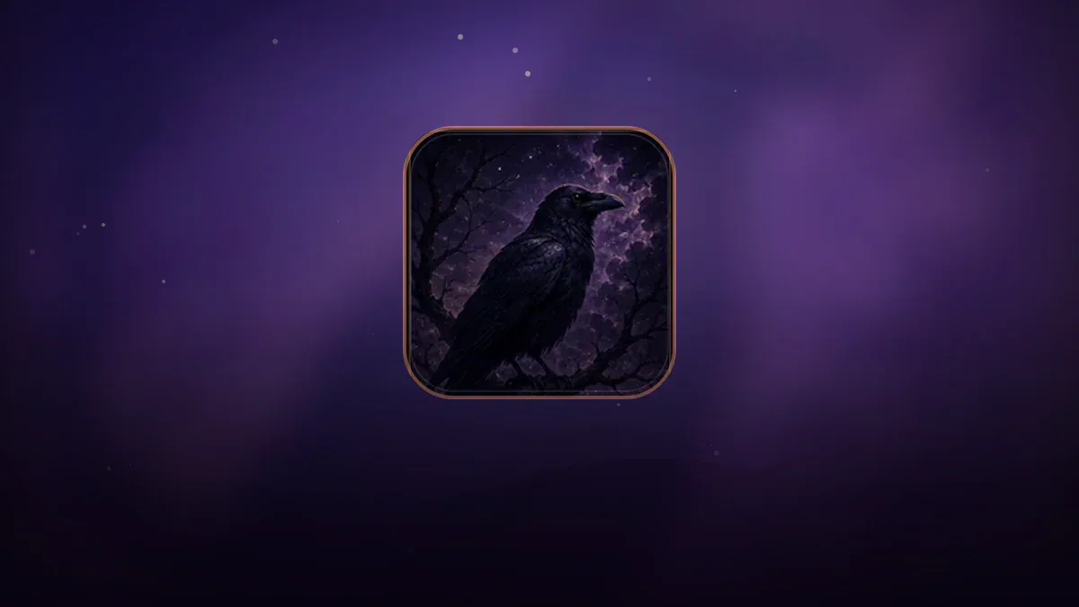 Dreamlike illustration representing the symbol Crow