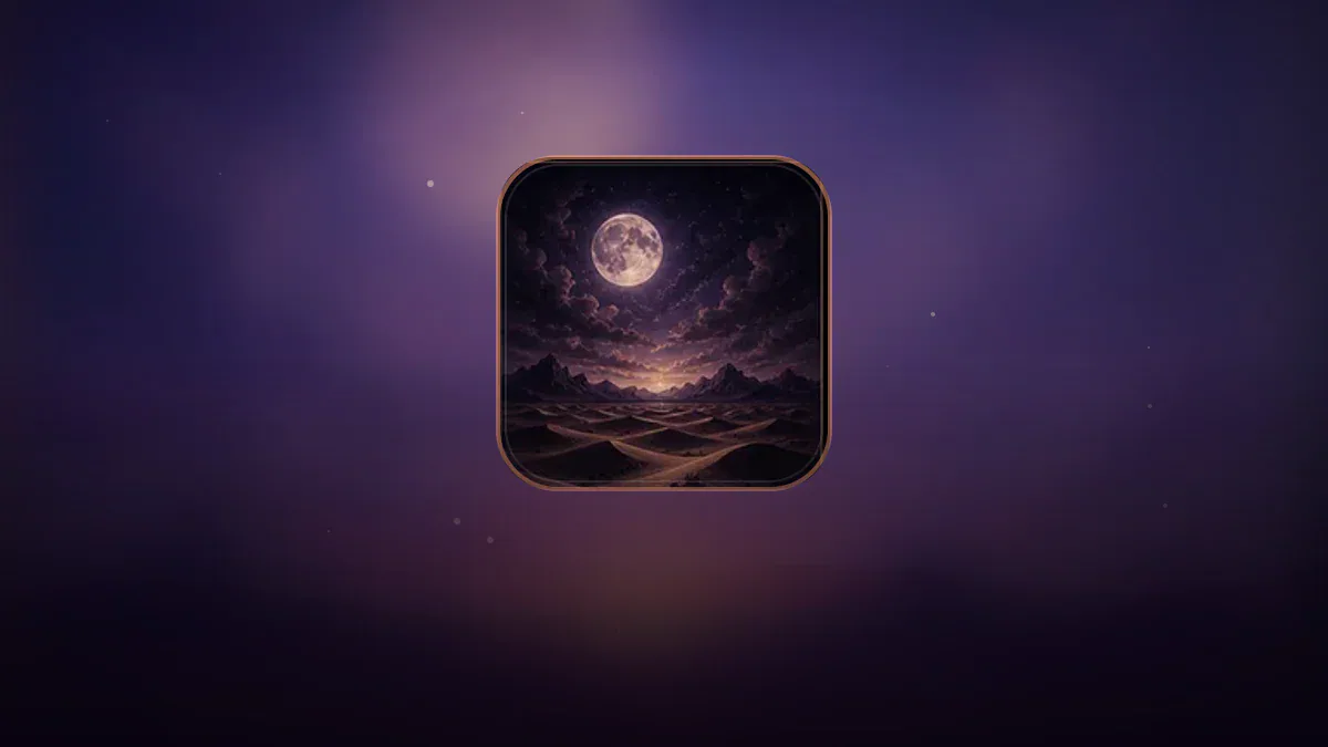 Dreamlike illustration representing the symbol Desert
