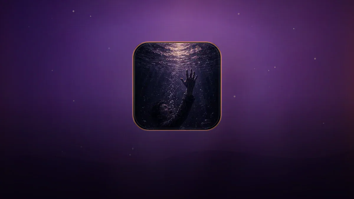 Dreamlike illustration representing the symbol Drowning