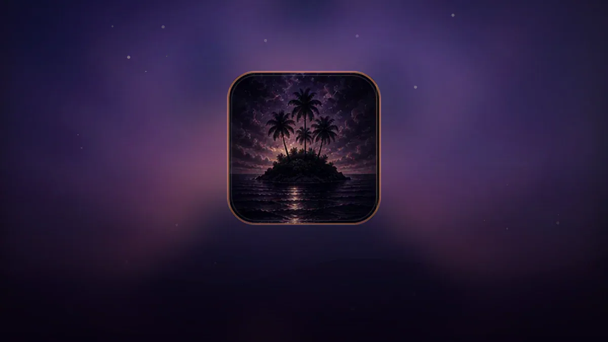 Dreamlike illustration representing the symbol Island