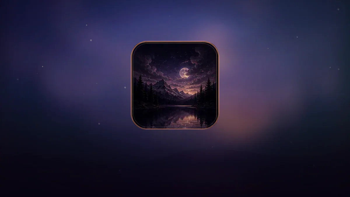 Dreamlike illustration representing the symbol Lake