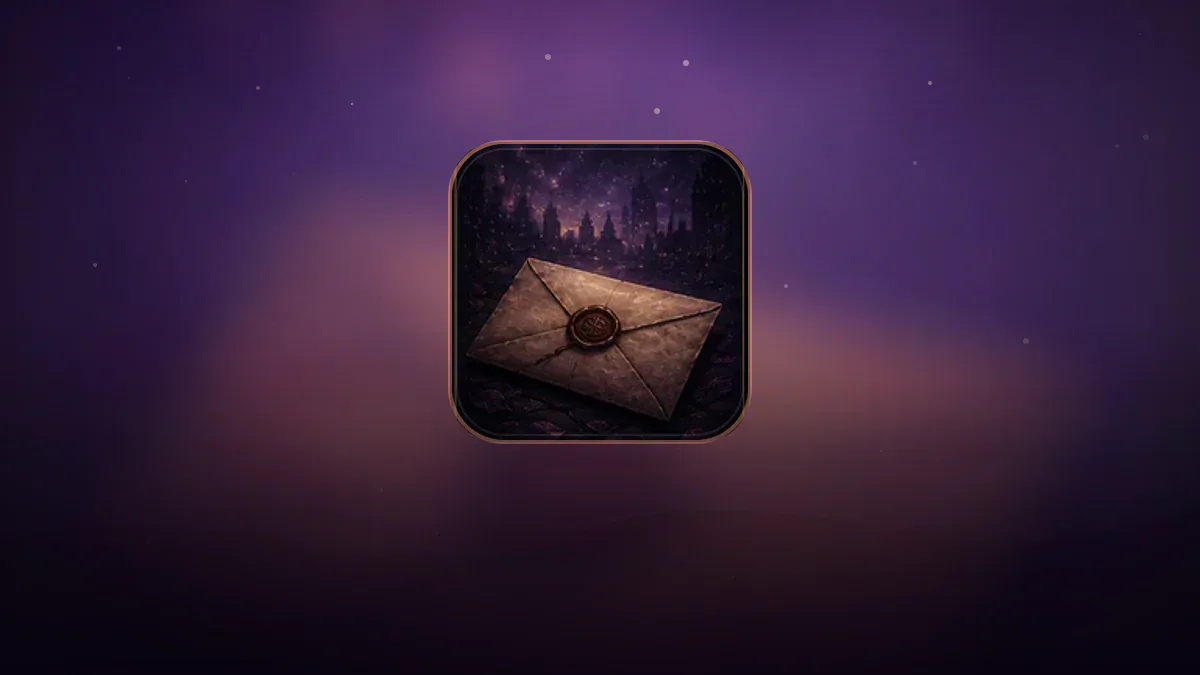 Dreamlike illustration representing the symbol Letter