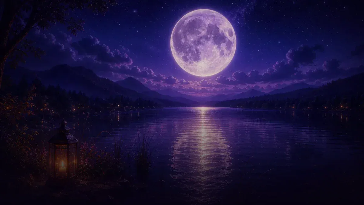 Dreamlike illustration representing the symbol Night / Darkness