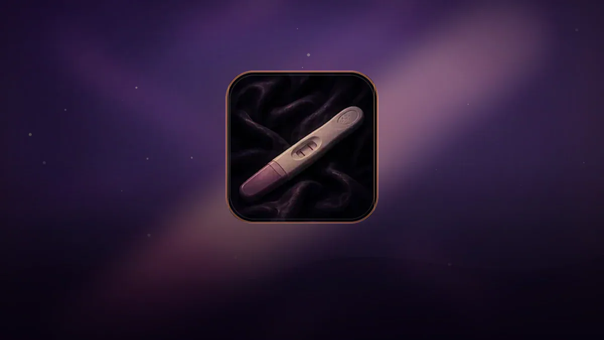 Dreamlike illustration representing the symbol Pregnancy test