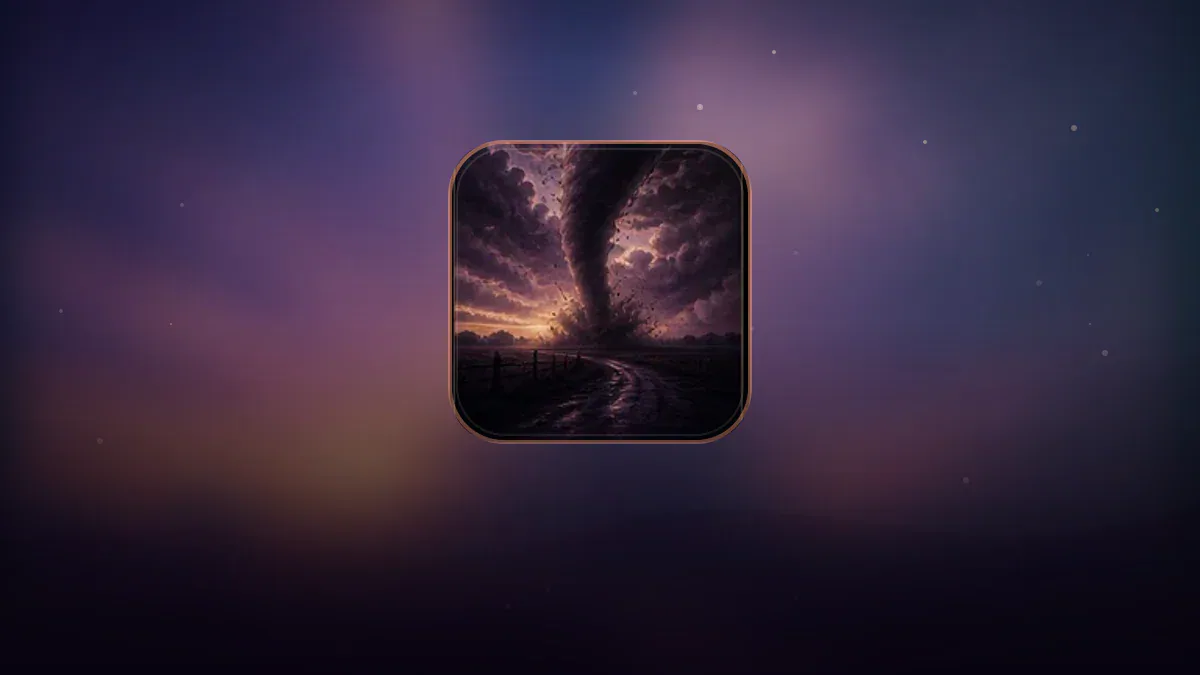 Dreamlike illustration representing the symbol Tornado