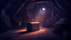 Attic — dream symbol illustration