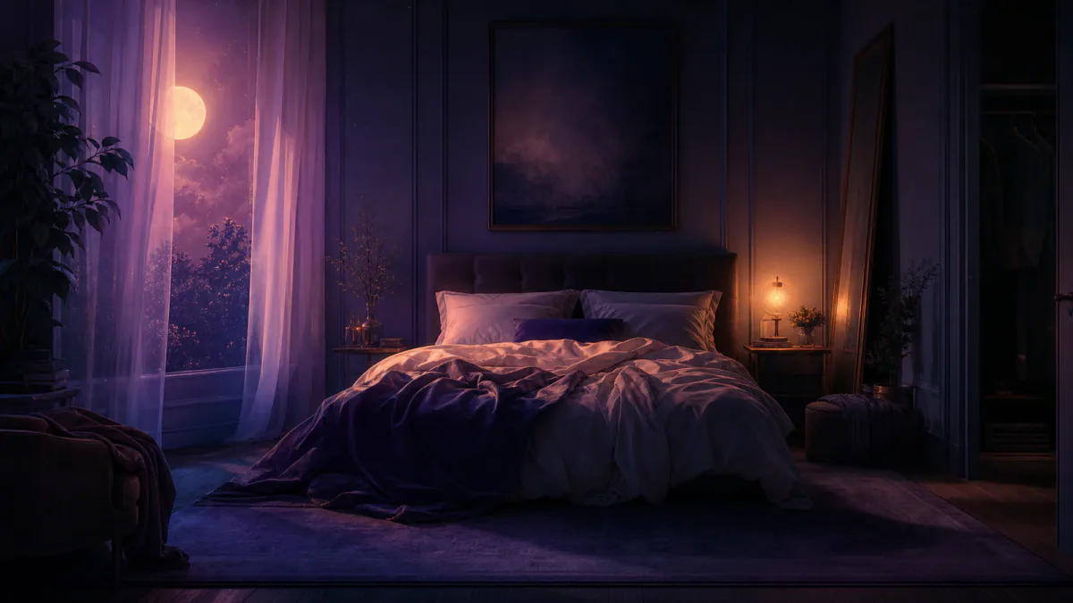 Dreamlike illustration representing the symbol Bedroom
