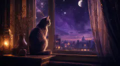 Cat — dream symbol illustration