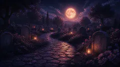 Cemetery — dream symbol illustration