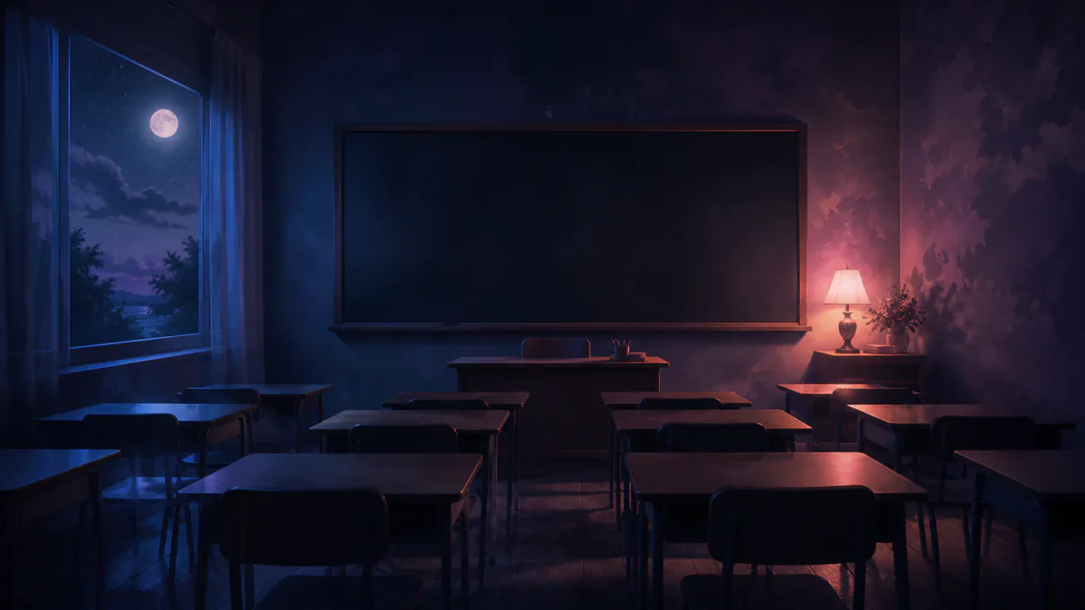 Dreamlike illustration representing the symbol Classroom