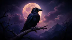 Crow — dream symbol illustration