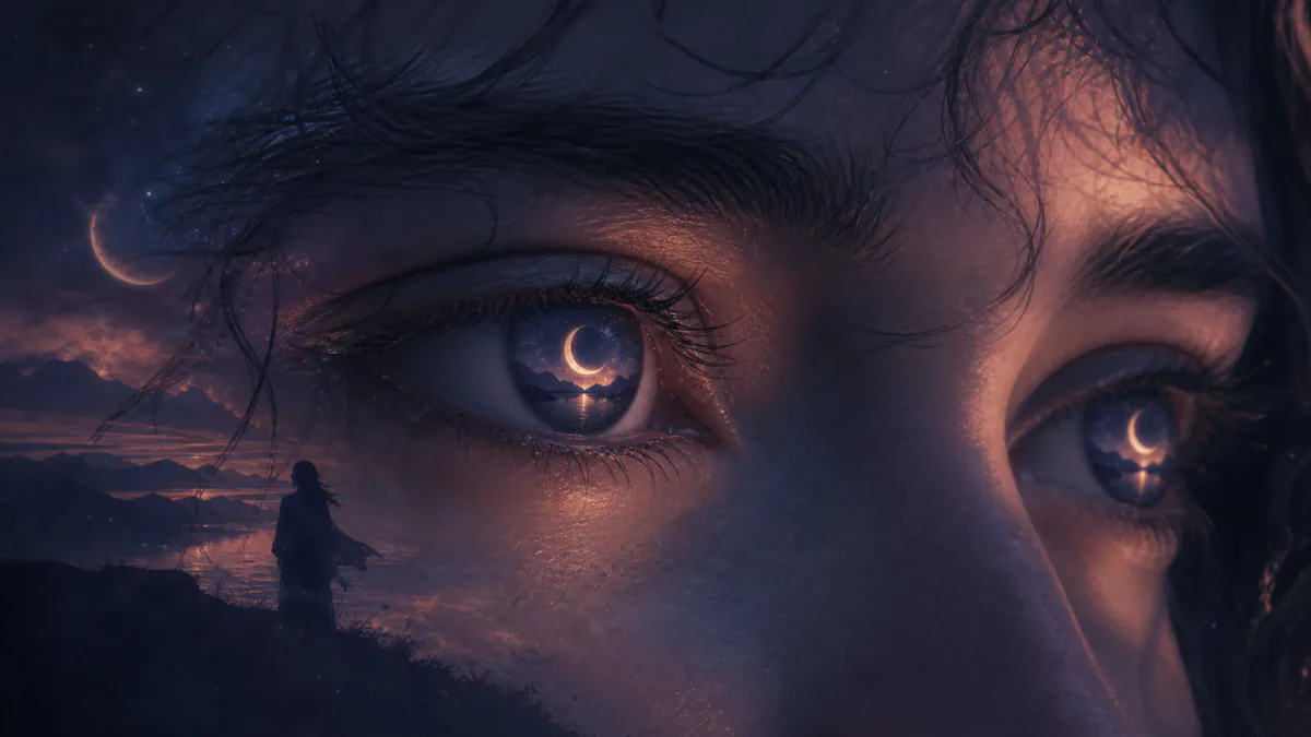 Dreamlike illustration representing the symbol Eyes
