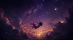 Falling — dream symbol illustration