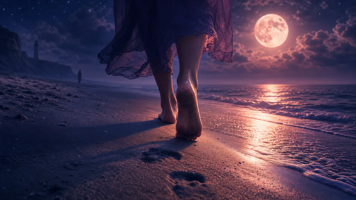 Dreamlike illustration representing the symbol Feet