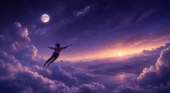 Flying — dream symbol illustration
