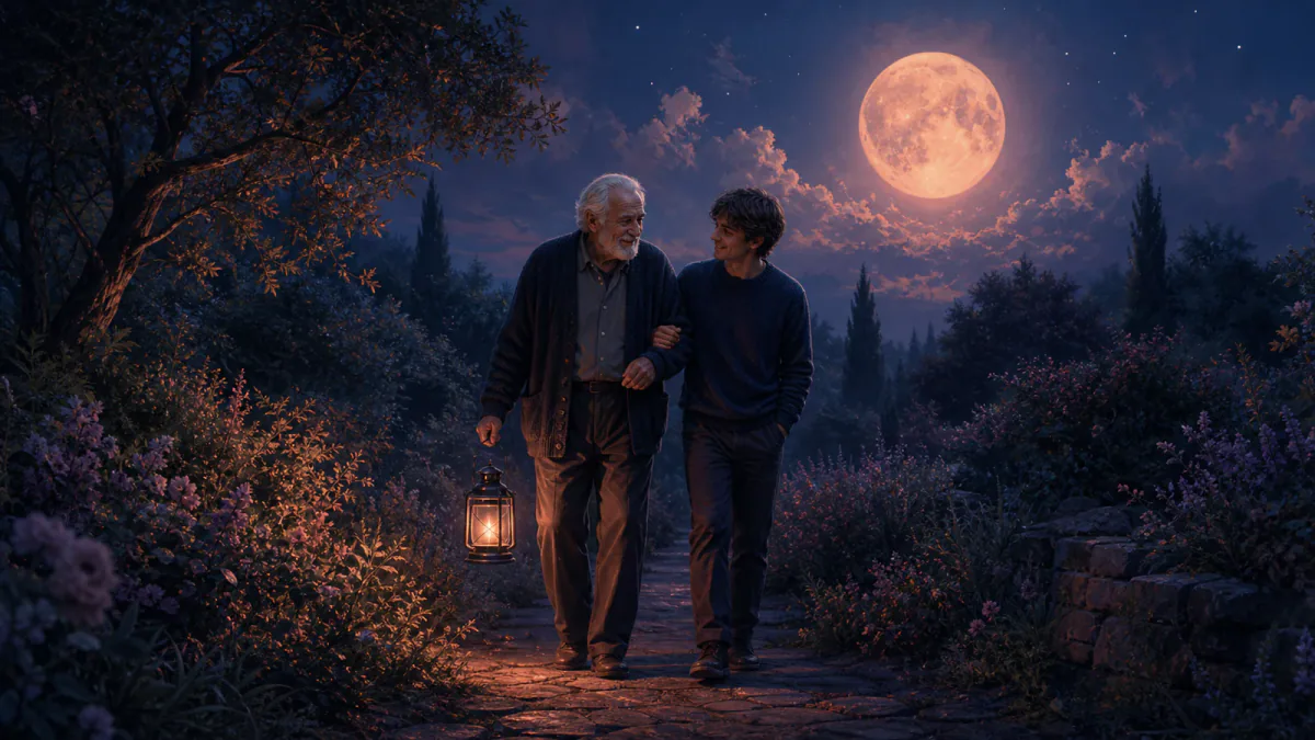 Dreamlike illustration representing the symbol Grandfather