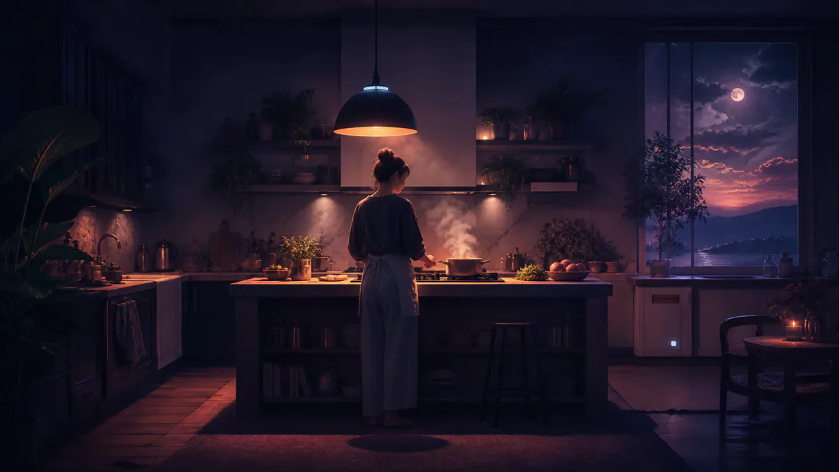 Dreamlike illustration representing the symbol Kitchen