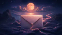 Letter — dream symbol illustration