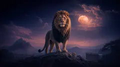 Lion — dream symbol illustration