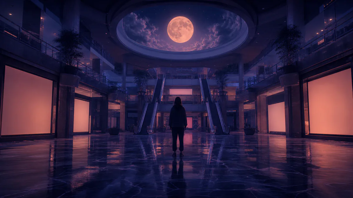 Dreamlike illustration representing the symbol Mall