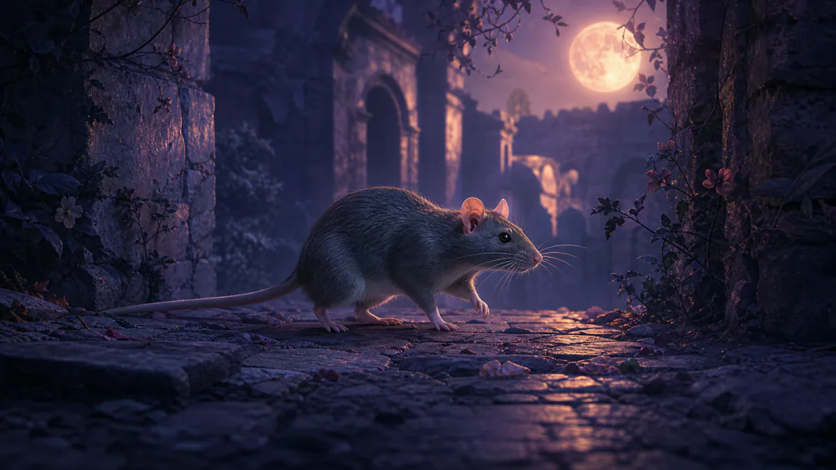 Dreamlike illustration representing the symbol Rat