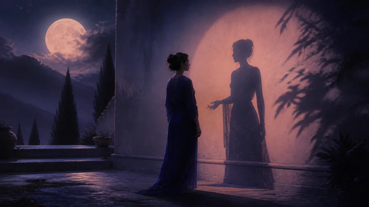 Dreamlike illustration representing the symbol Shadow