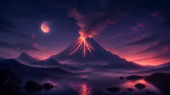 Volcano — dream symbol illustration