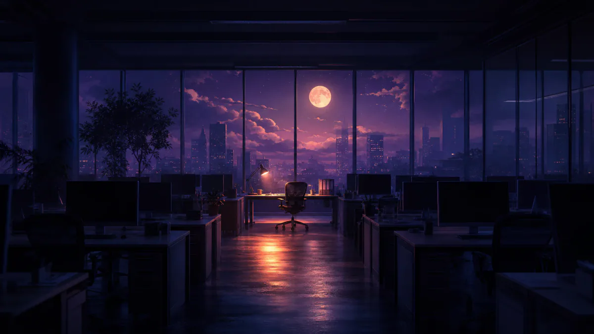 Dreamlike illustration representing the symbol Workplace